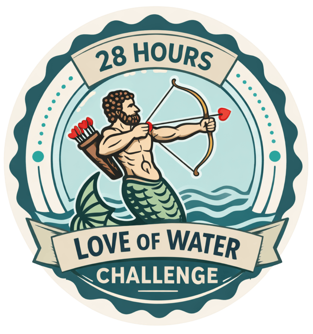 28 Hour Love of Water Challenge trophy picture on SeaPeople