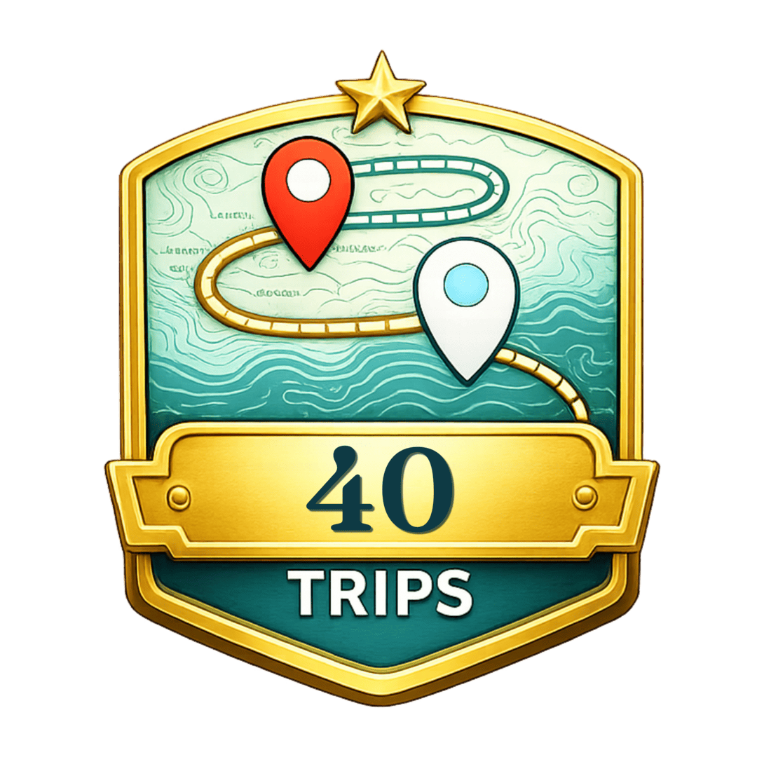 40 Trips trophy picture on SeaPeople